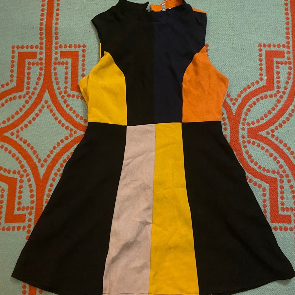 Modcloth l Retro 60s Colorblock Style Mini